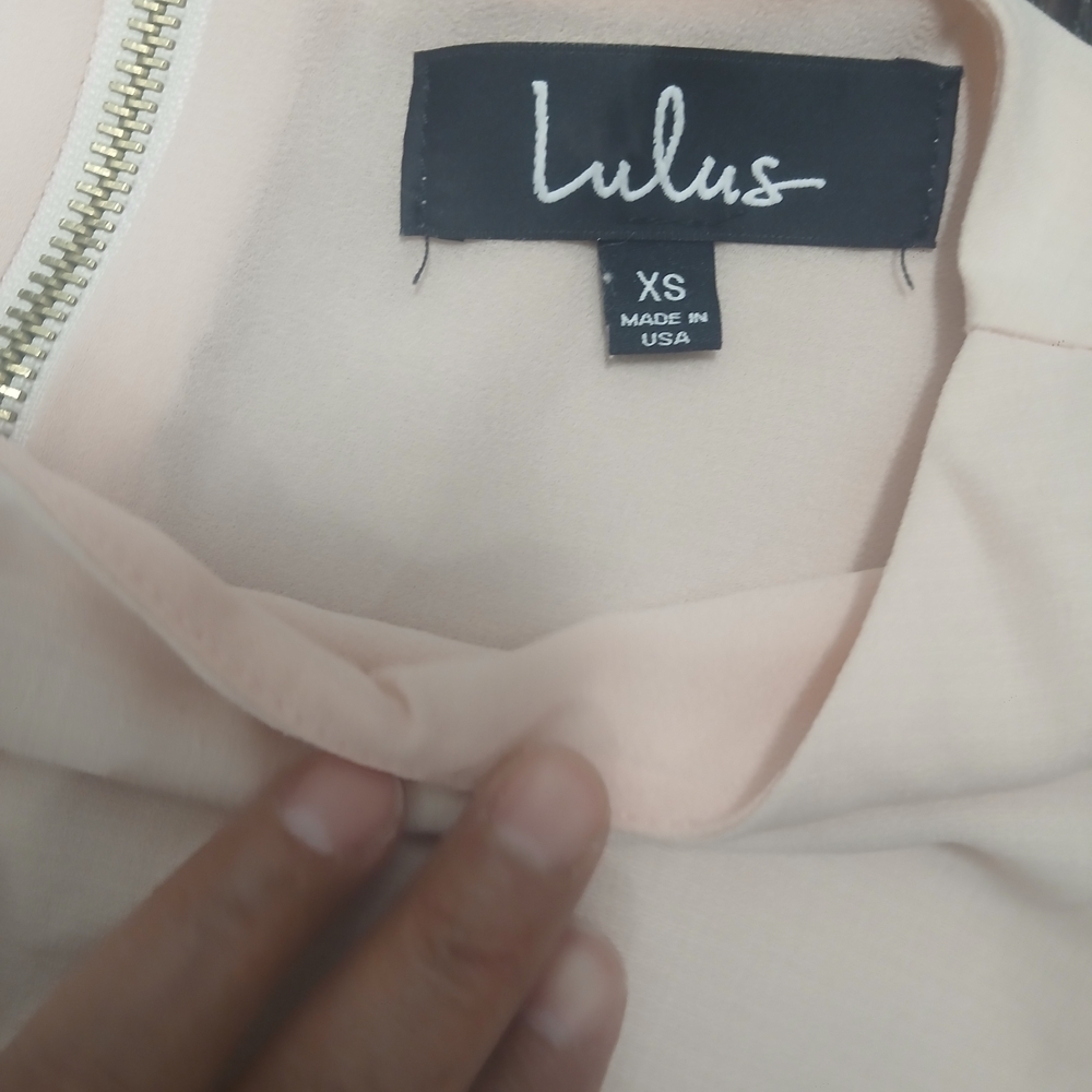 Lulu's Elegant Beige Mini Dress - Picture 2 of 5